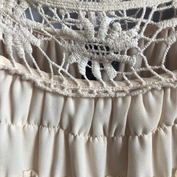 Dress crochet and sheer lined - short sheath style - Picture 7 of 8